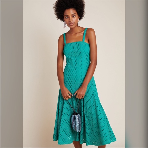 Anthropologie Lelia Eyelet Midi Dress (NWT!) - Picture 3 of 6